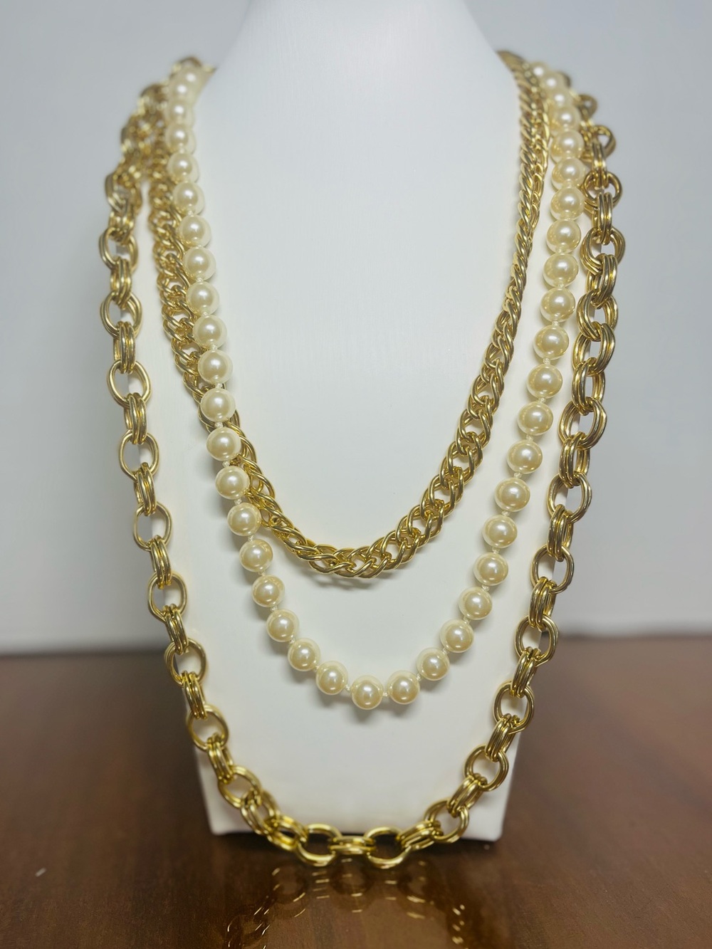 Joan Rivers Gold and Pearl Layered Necklace - Women's Fashion Jewelry